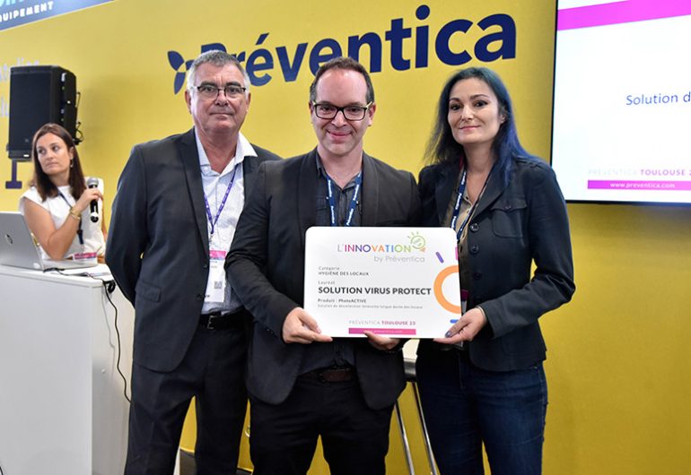 remise des prix innovation de l'année preventica toulouse 2023